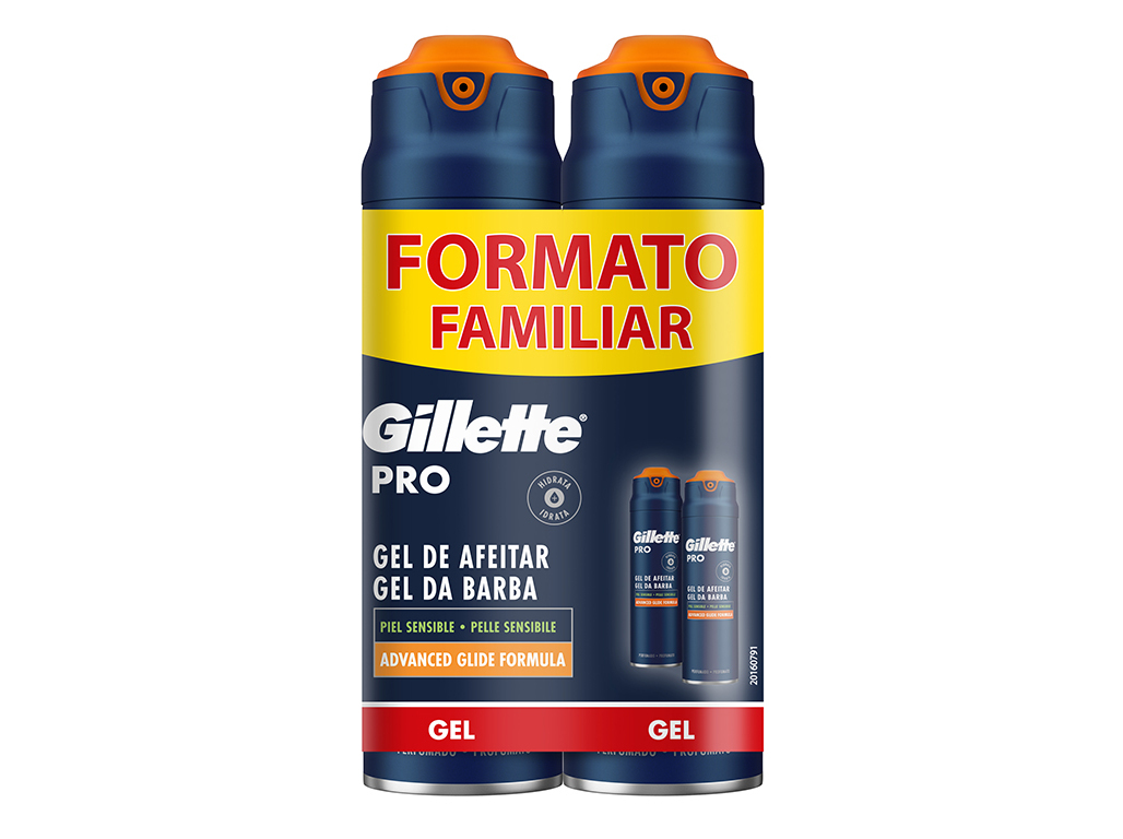 GEL BARBEAR GILLETTE PRO SENSITIVE 2X200ML