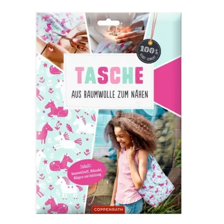 Coppenrath Verlag Tasche aus Baumwolle zum Nähen Einhörner