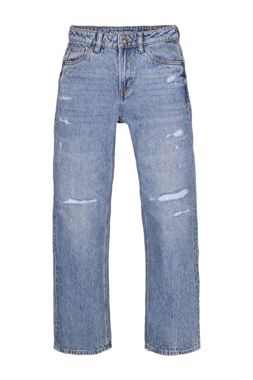 Garcia straight leg jeans medium blue denim