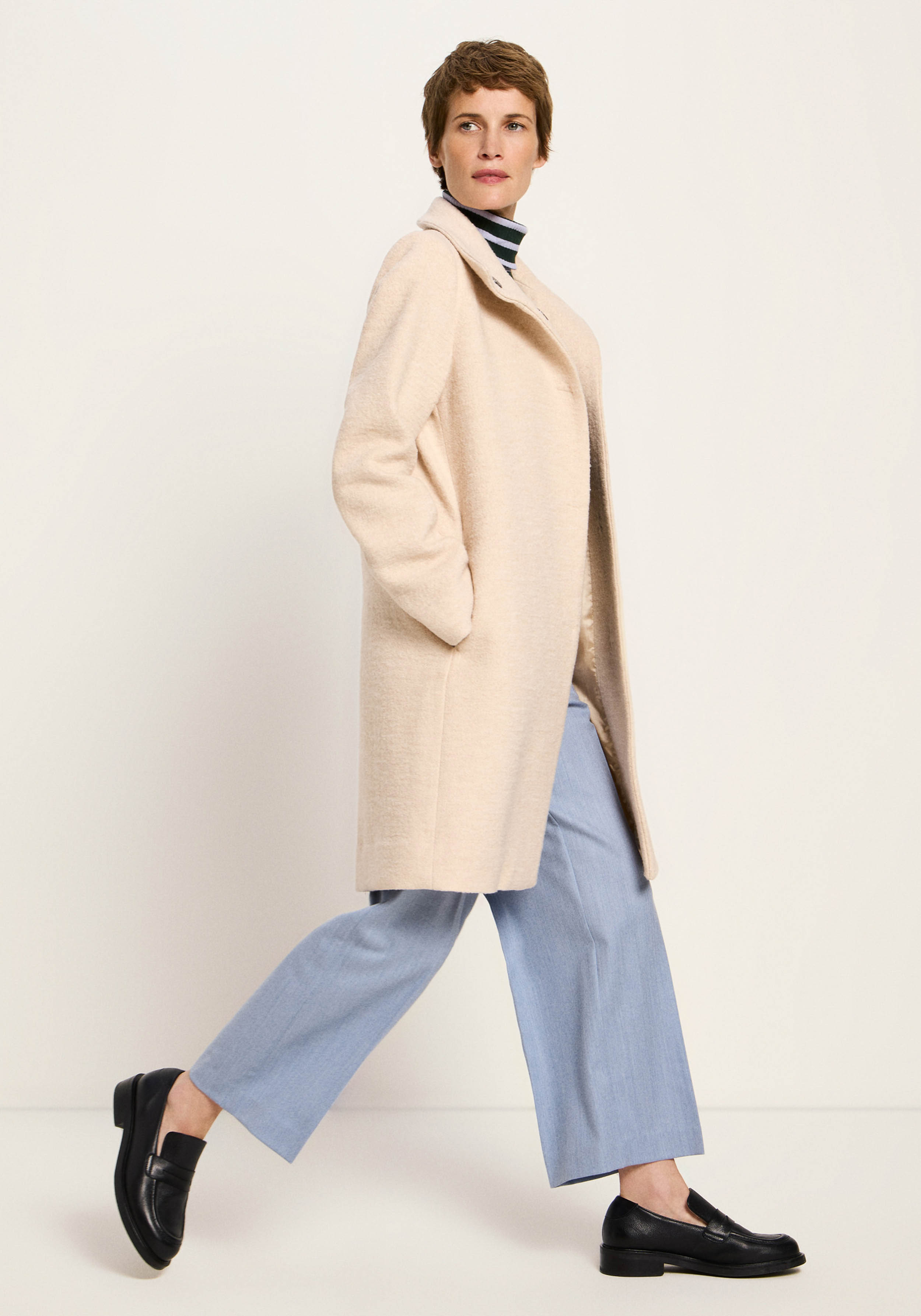 Lanius Walkmantel Creme Melange