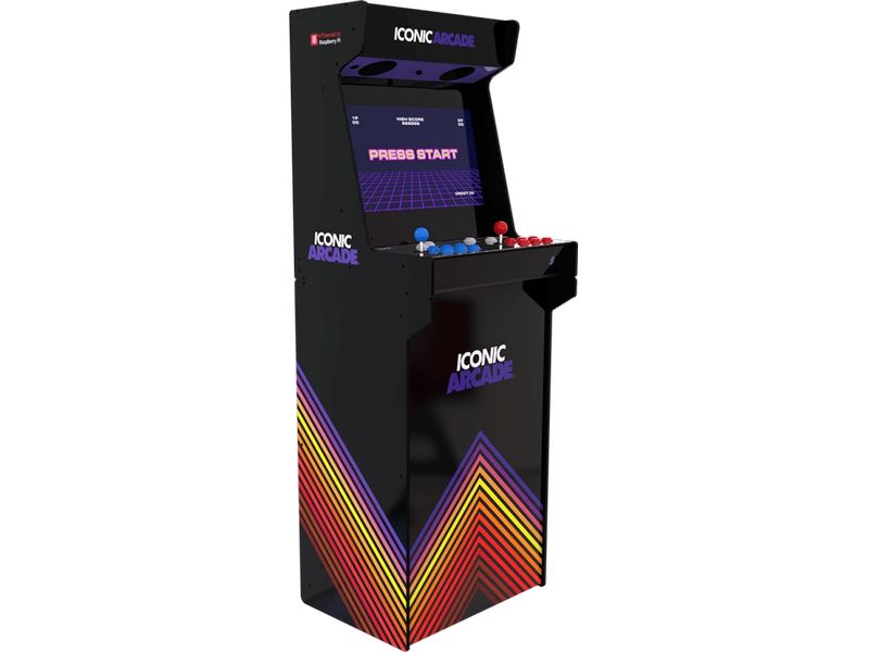 HutoPi Arcade-Automat ICONIC ARCADE 21.5 für 2 Spieler Für Retro-Fans, die das authentische Erlebnis von Spielhallen nachstellen möchten  in der Bequemlichkeit ihres eigenen Raumes
