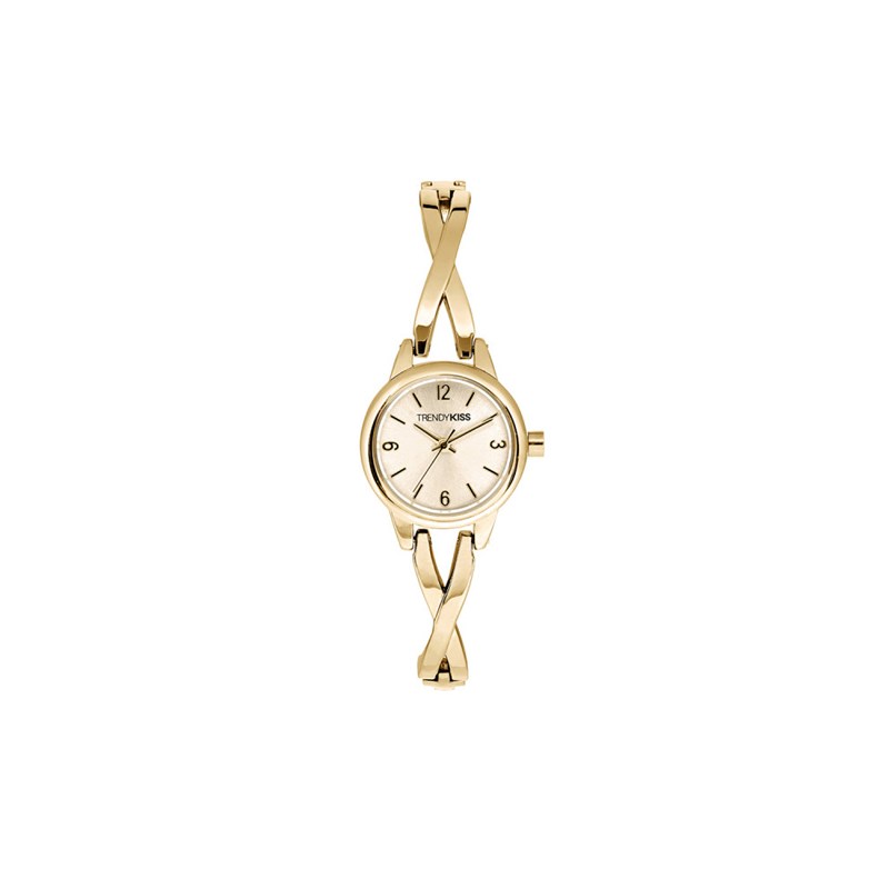 Montre femme analogique Trendy Kiss - Bracelet semi-rigide en métal - Viviane