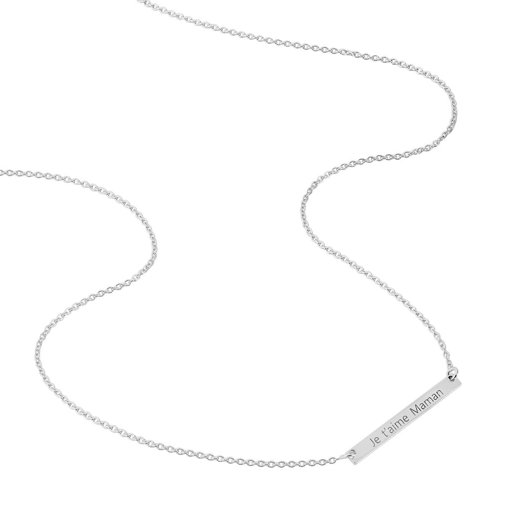 Collier Silia Argent Blanc