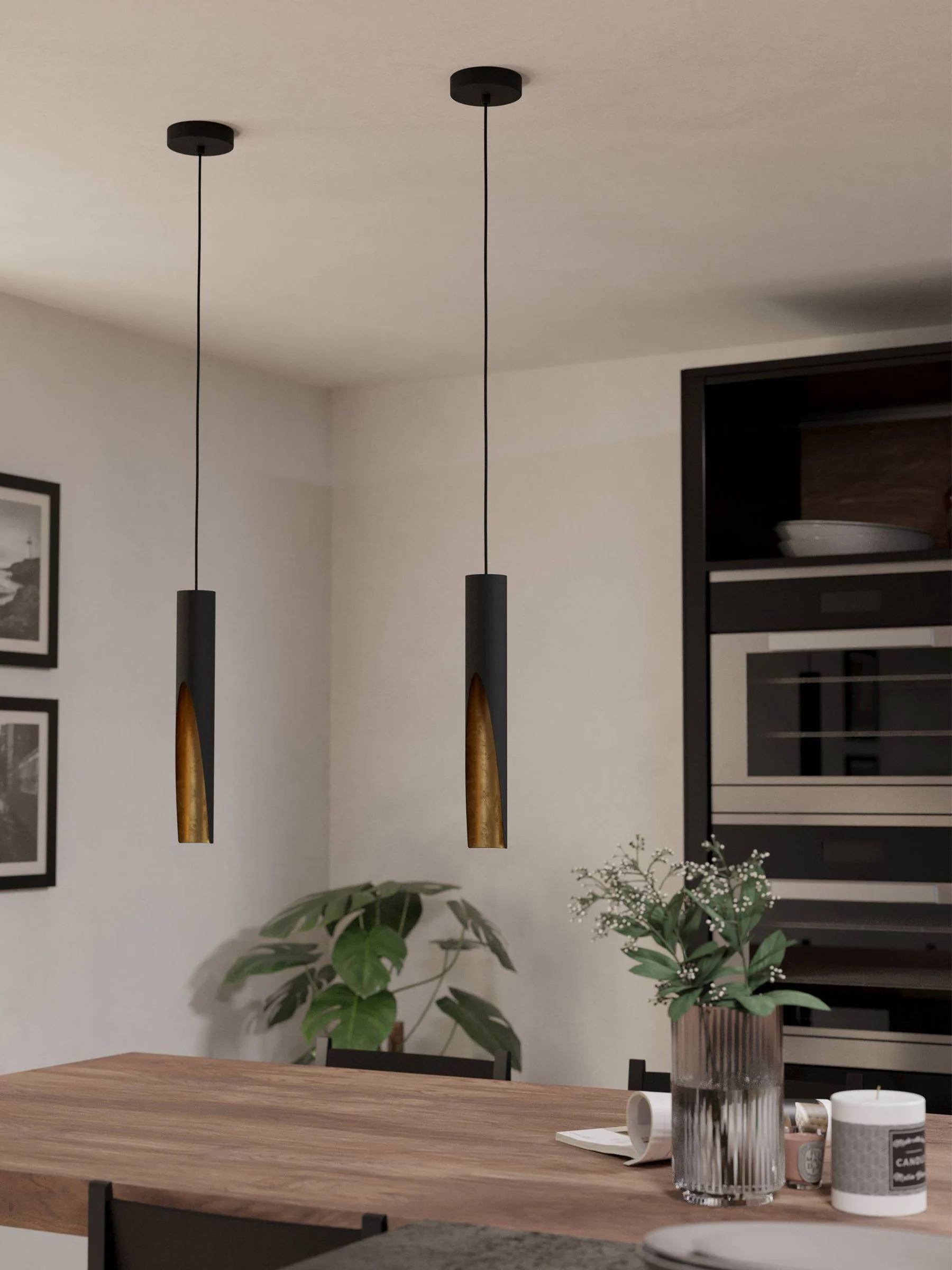 Eglo Barbotto stalen moderne hanglamp