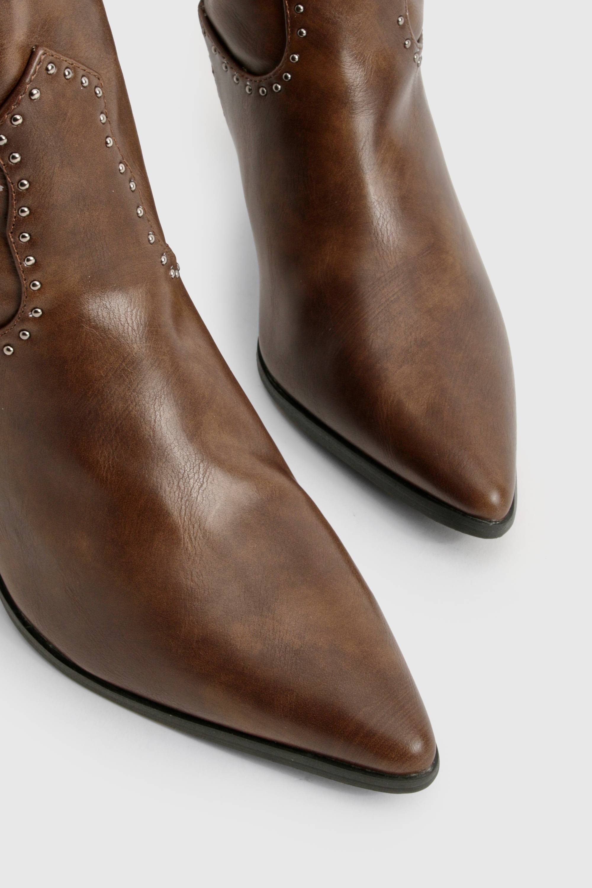 boohoo Western Bottes à détails cloutés