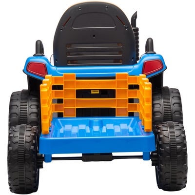 Alex's Garage Eltraktor med Tilhenger, Blå