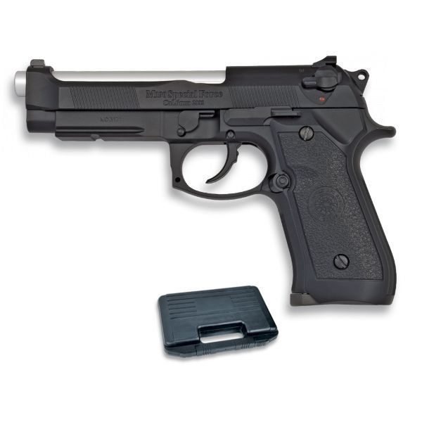 Hfc Gás Blow Volta Arma Airsoft Calibre de Pvc Corpo 6 Preto mm Inclui Maleta 35002