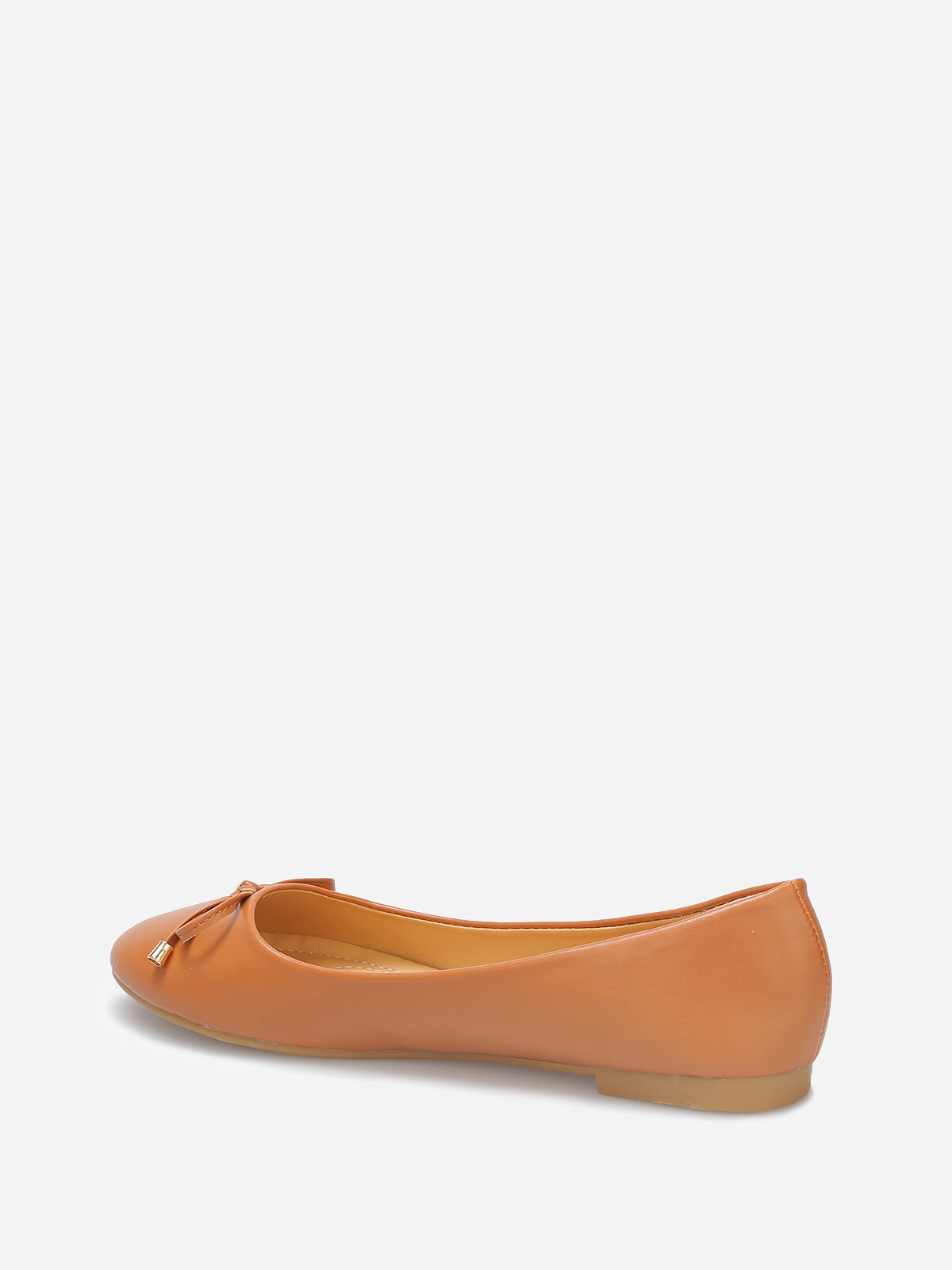 Ballerines avec nœud grandes tailles- Camel