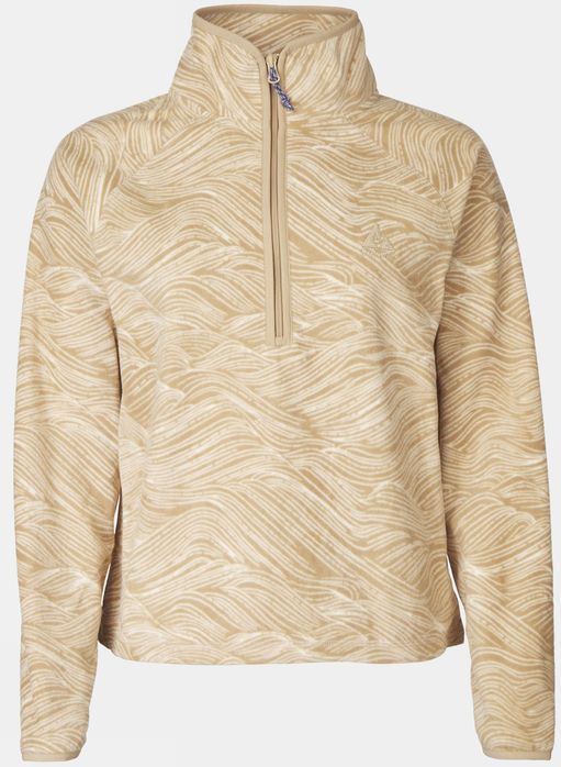 Ayacucho Wave Printed 1/2 Zip Fleecetrui  - Dames