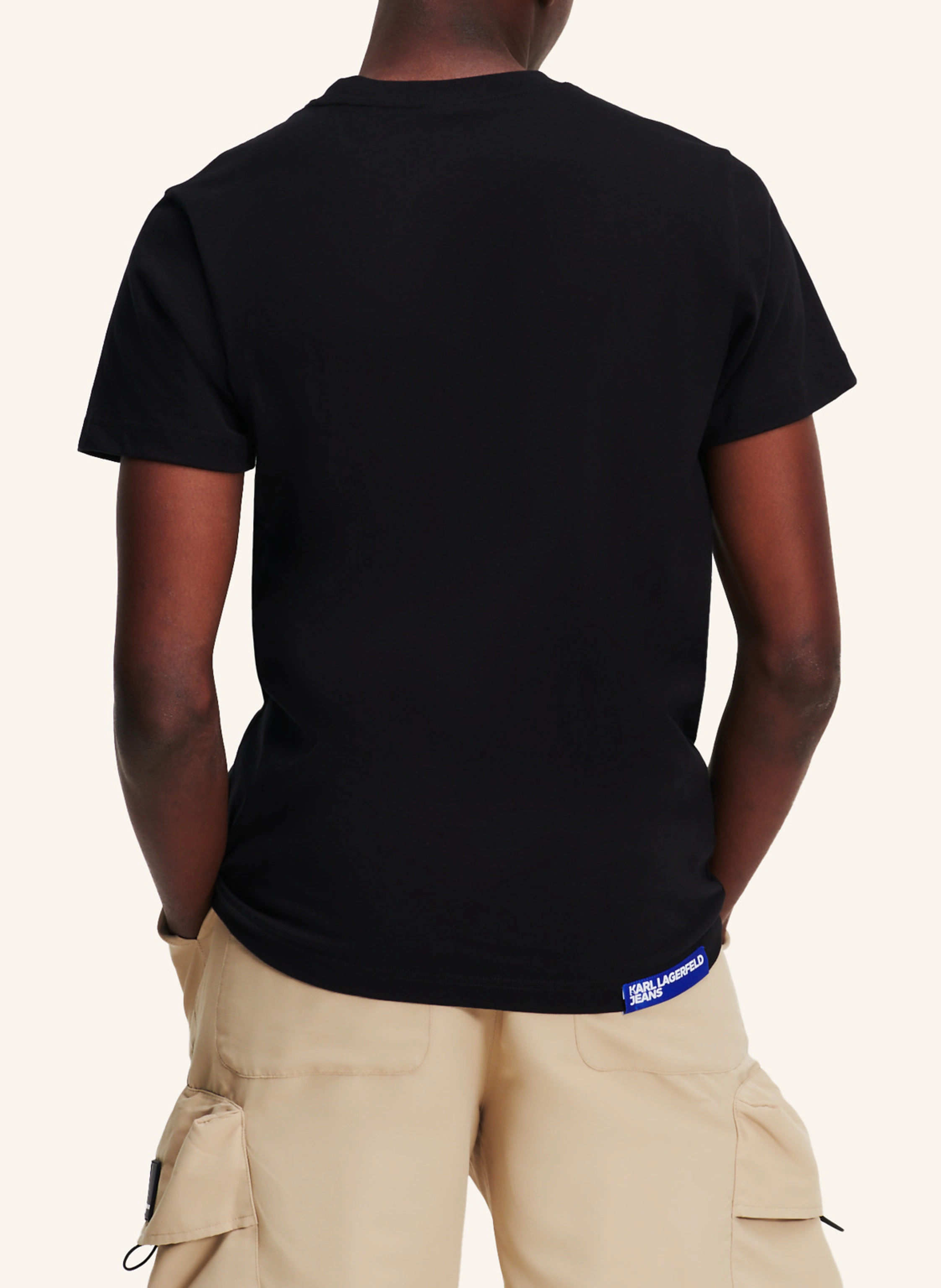 KARL LAGERFELD JEANS SCHMAL GESCHNITTENES T-SHIRT MIT KLJ-LOGO