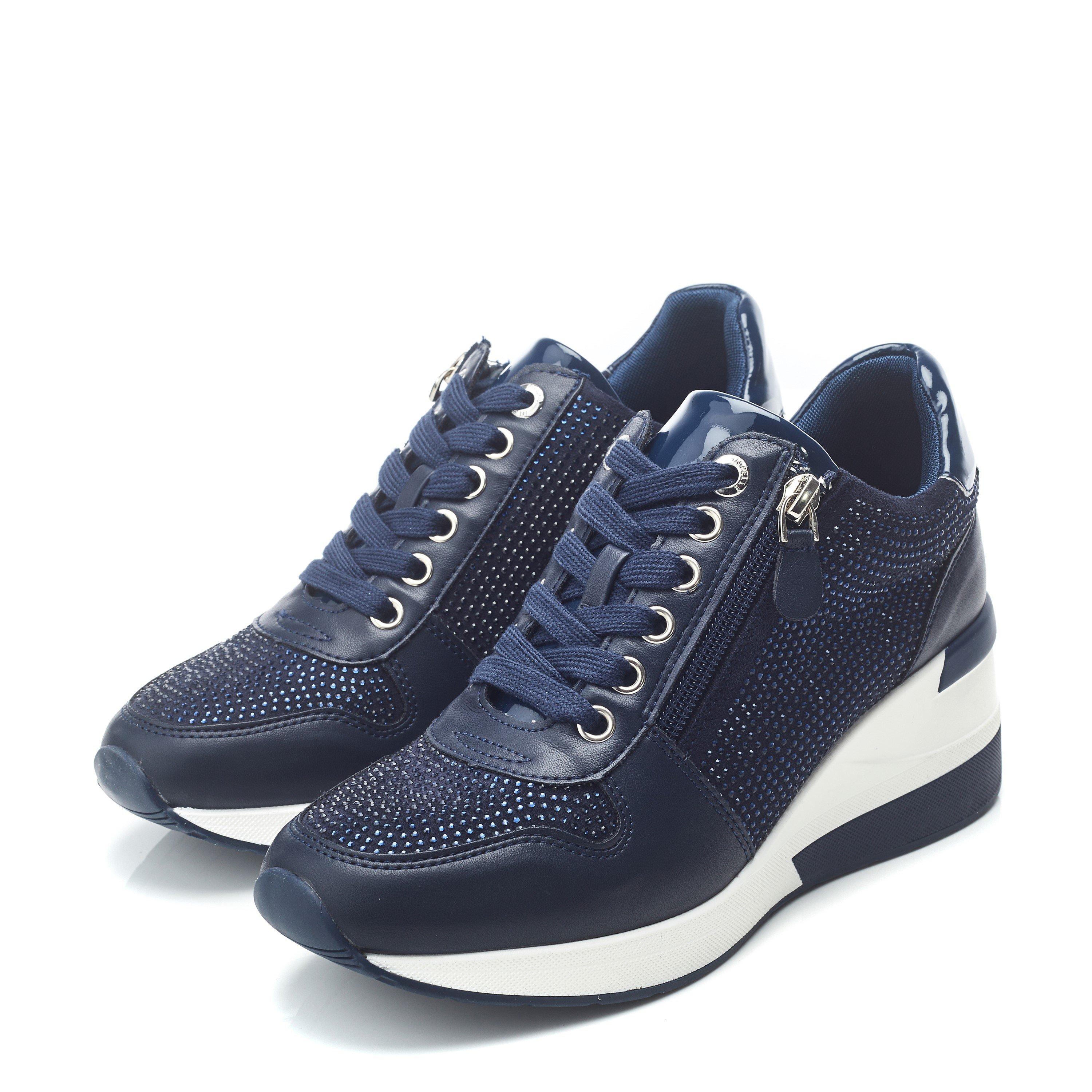 Moda in Pelle Brookie Porvair Wedge Trainers