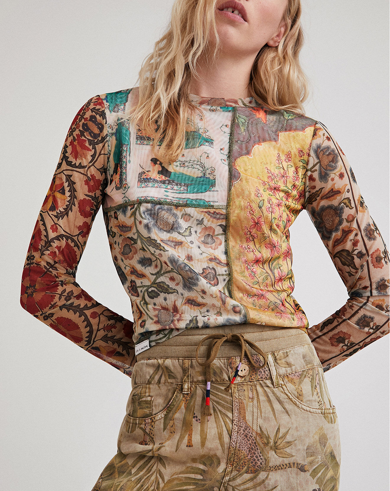 Desigual Pantalon Carla beige