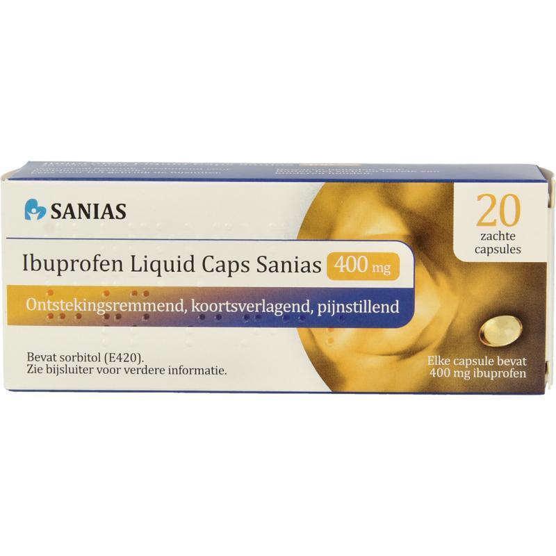 Sanias Ibuprofen Liquid 400mg 20 Capsules