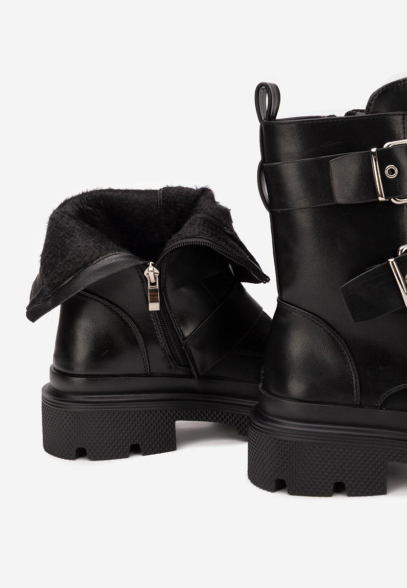 Bottes courtes femme noires Mioala