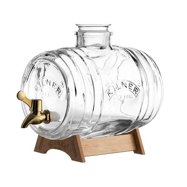 Distributeur de boisson Barrel avec robinet cuivré et support 3,5 L Ki