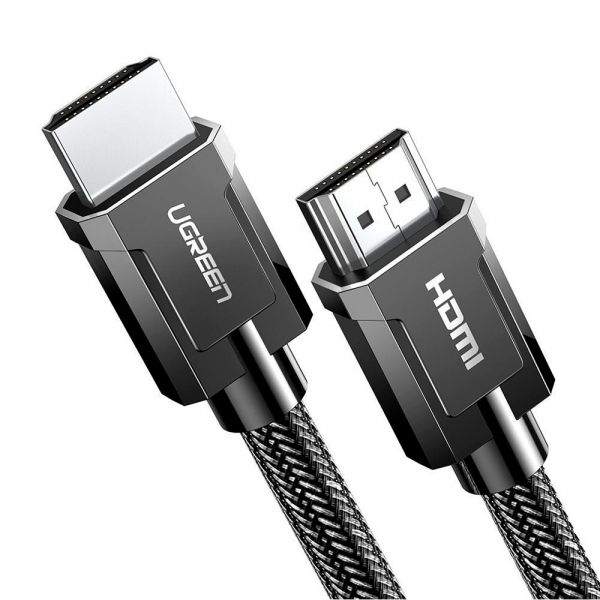 UGREEN Cabo HDMI HD135 M/M 8K Ultra HD HDMI 2.1 3m Trançado Cinzento