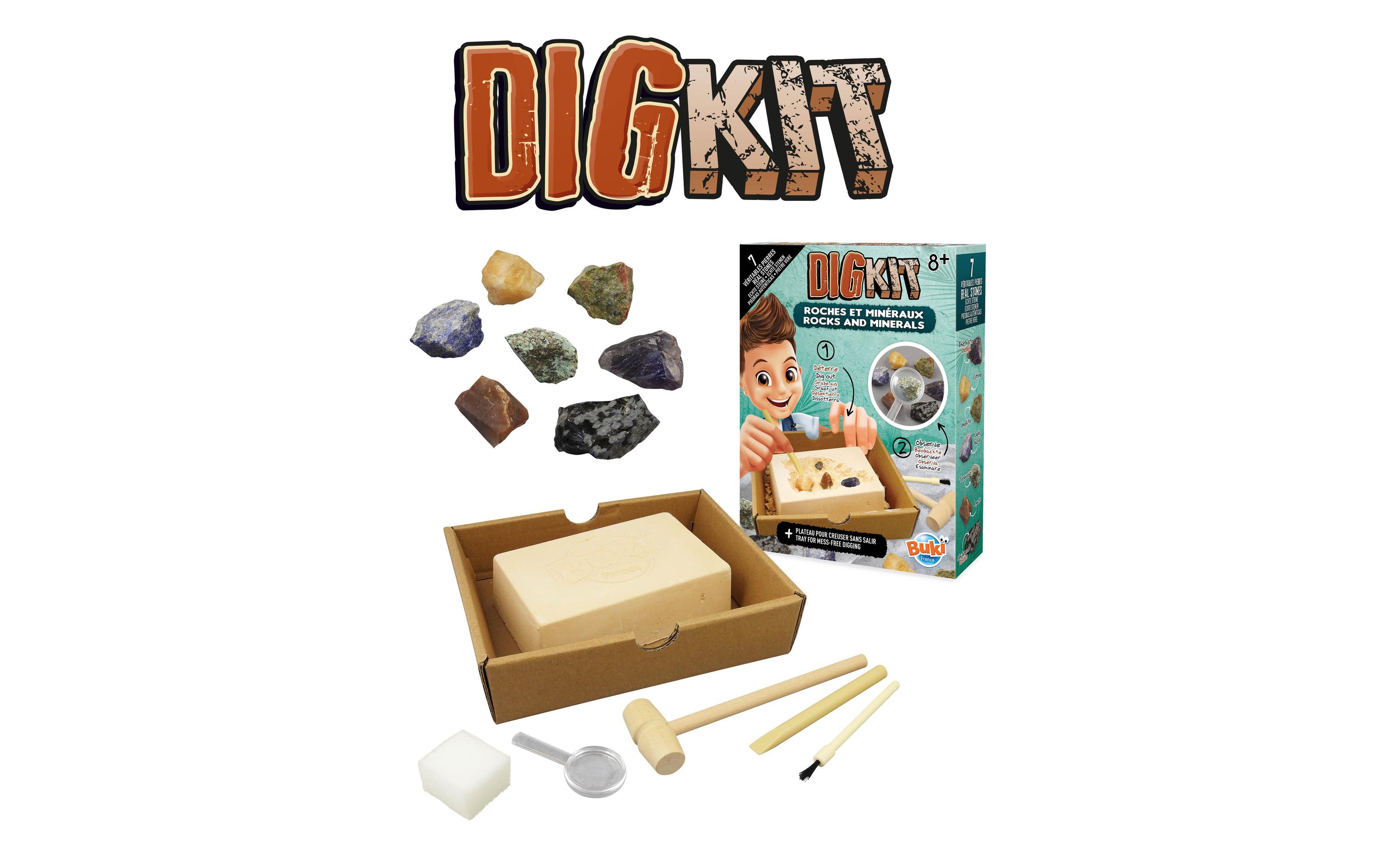 Experimentierkasten DigKit Steine und MineralienAusgrabungs-Set