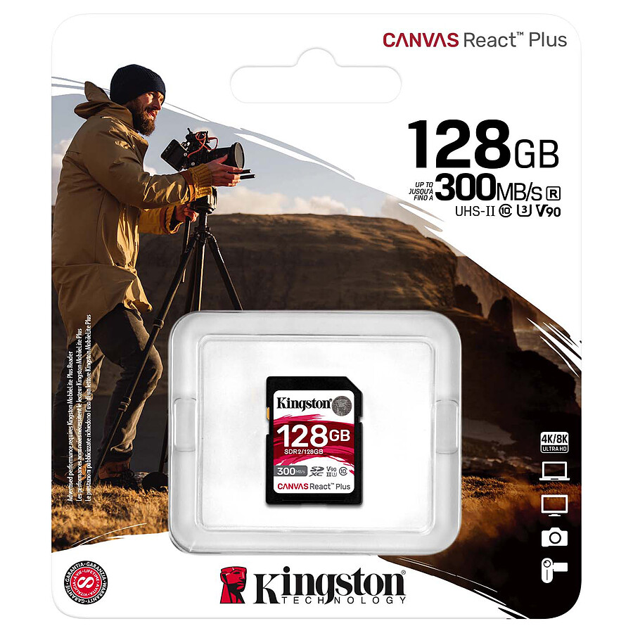 Kingston SD Canvas React Plus SDR2 - 128GB