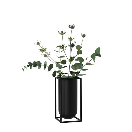 Audo Kubus Lolo Vase, Sort