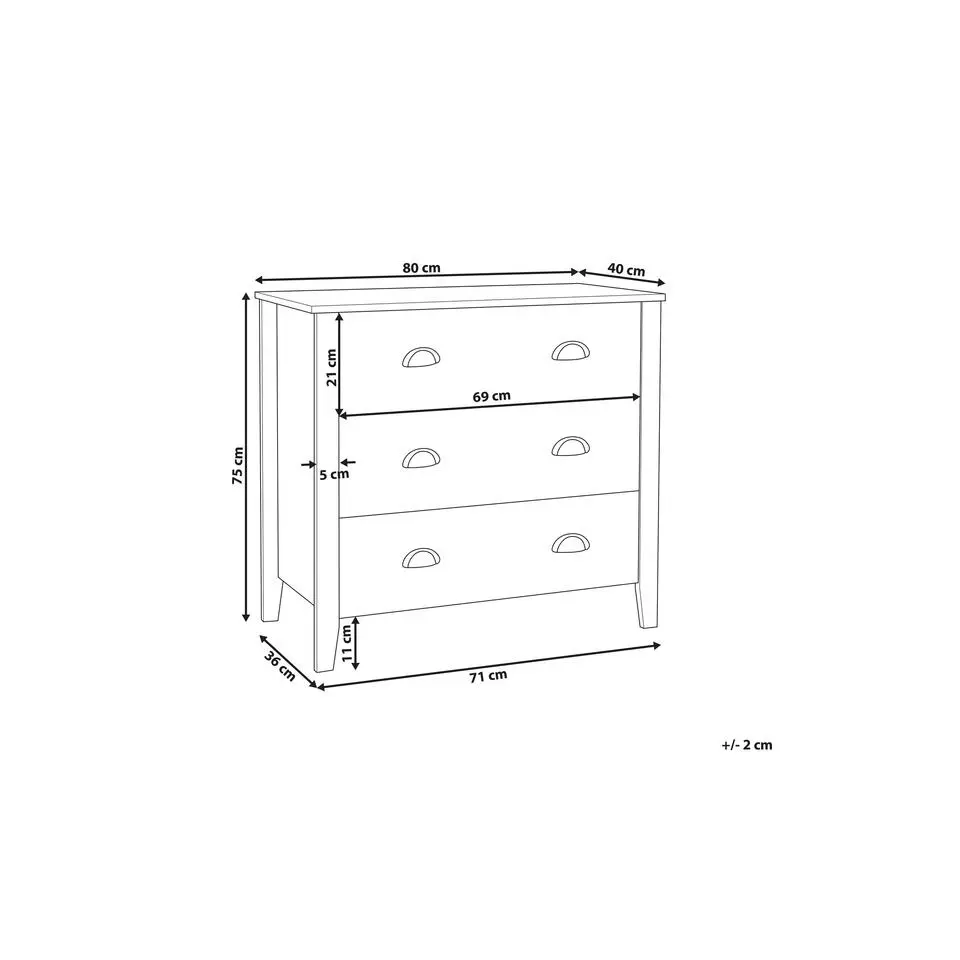 DONOVAN - Commode - Wit - Spaanplaat