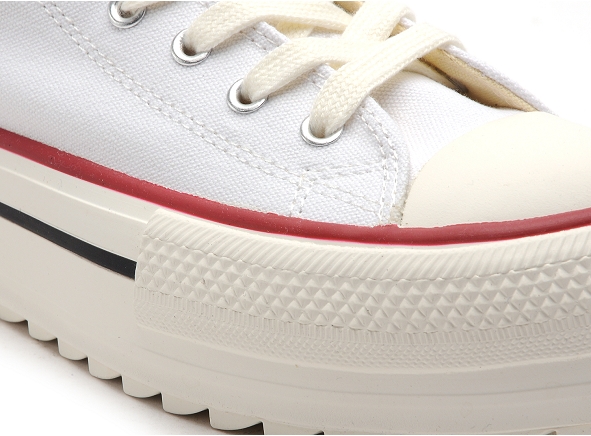 Victoria boots bottine femme tribu doble lona  1061121 blanc