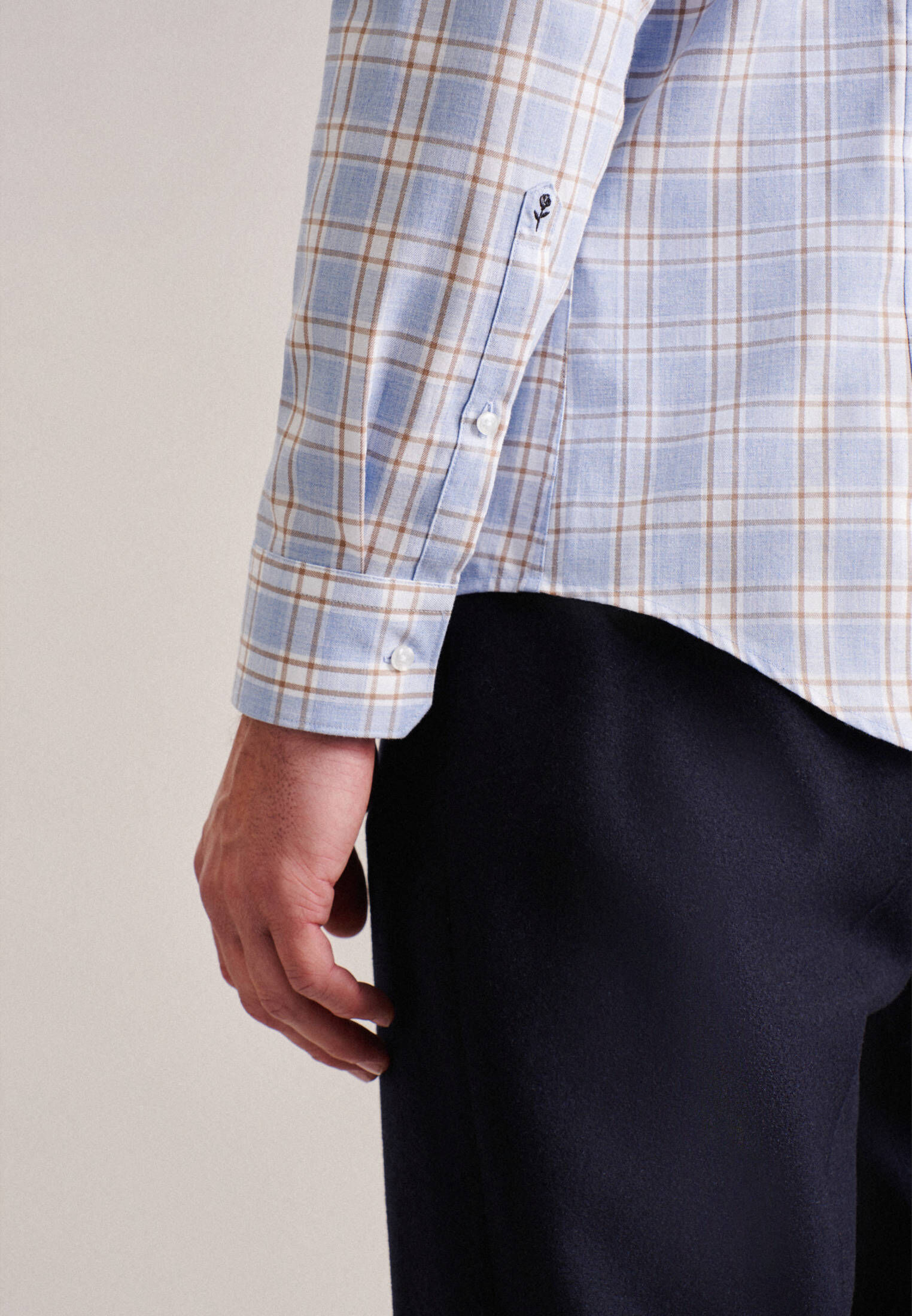 Seidensticker| Herren Flanellhemd Shaped
