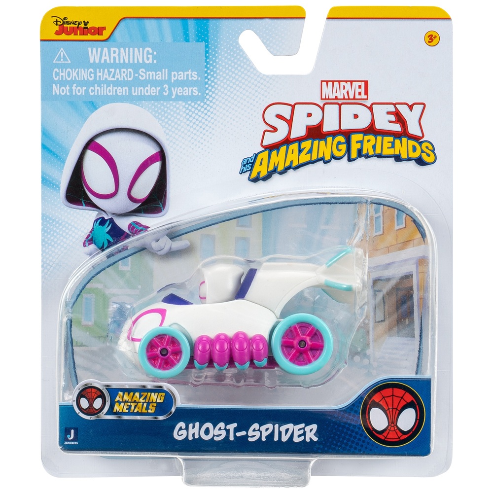 Marvels Spidey und seine fantastischen Freunde – Amazing Metals Ghost-Spider Diecast-Fahrzeug