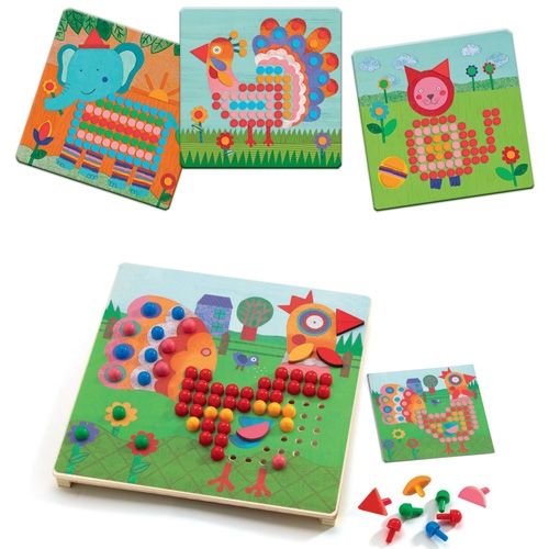 Djeco mozaïekpuzzels dieren DJ08137