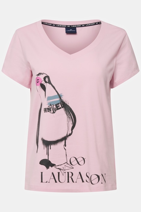 T-Shirt, Möwe, V-Ausschnitt, Halbarm