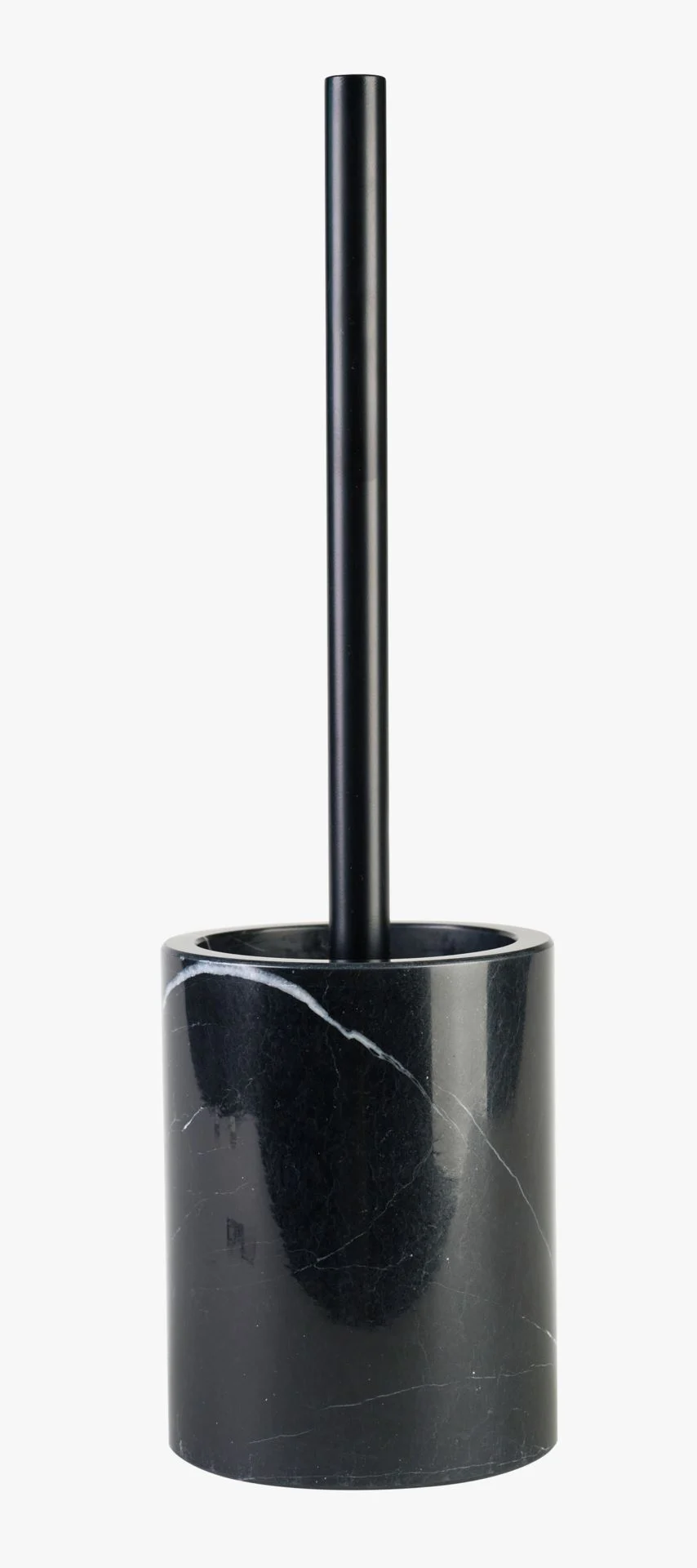 Toalettbørste svart - 9,6x9,6x13 cm