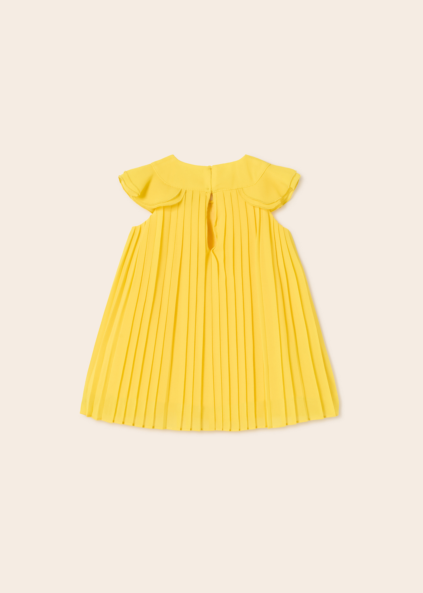 Vestido plissado para bebê