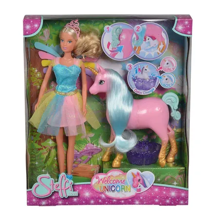 Simba Steffi Love als Fee mit schwangerem Einhorn