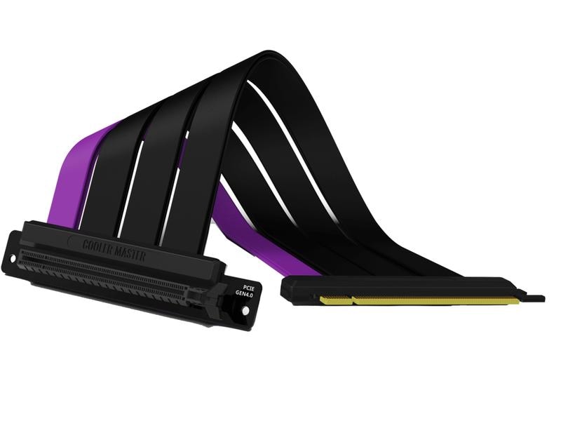 Cooler Master PCI-E Riser Karte 4.0 x16 Riser Karte mit flexiblem Kabel 30 cm