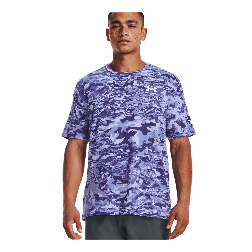 Under Armour UA ABC CAMO - Tee-shirt Homme sonar blue/white