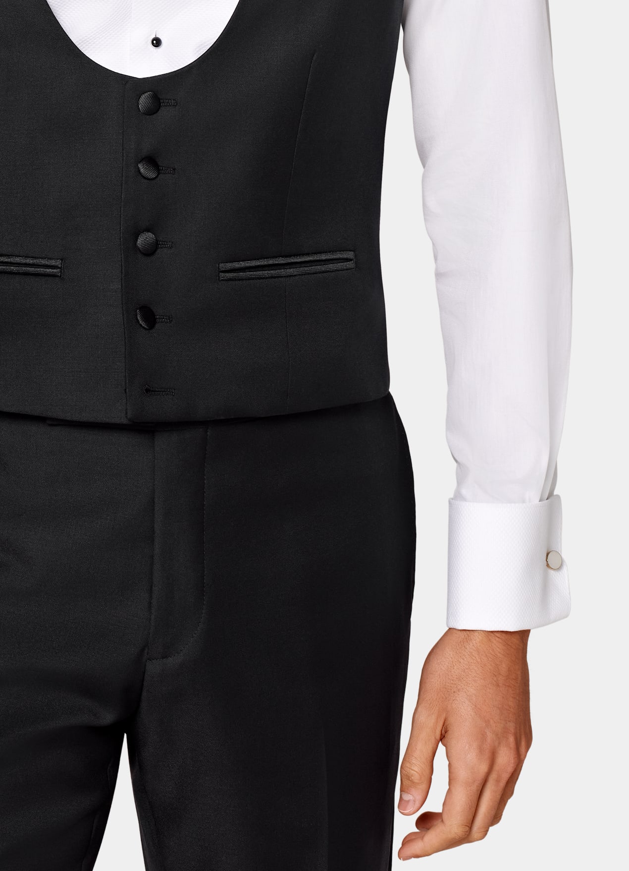 Gilet de smoking noir