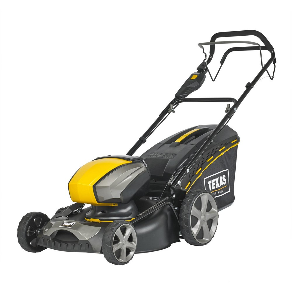 Tondeuse tractée double batterie 40v chargeur lame 46cm texas razor 4640tr-li