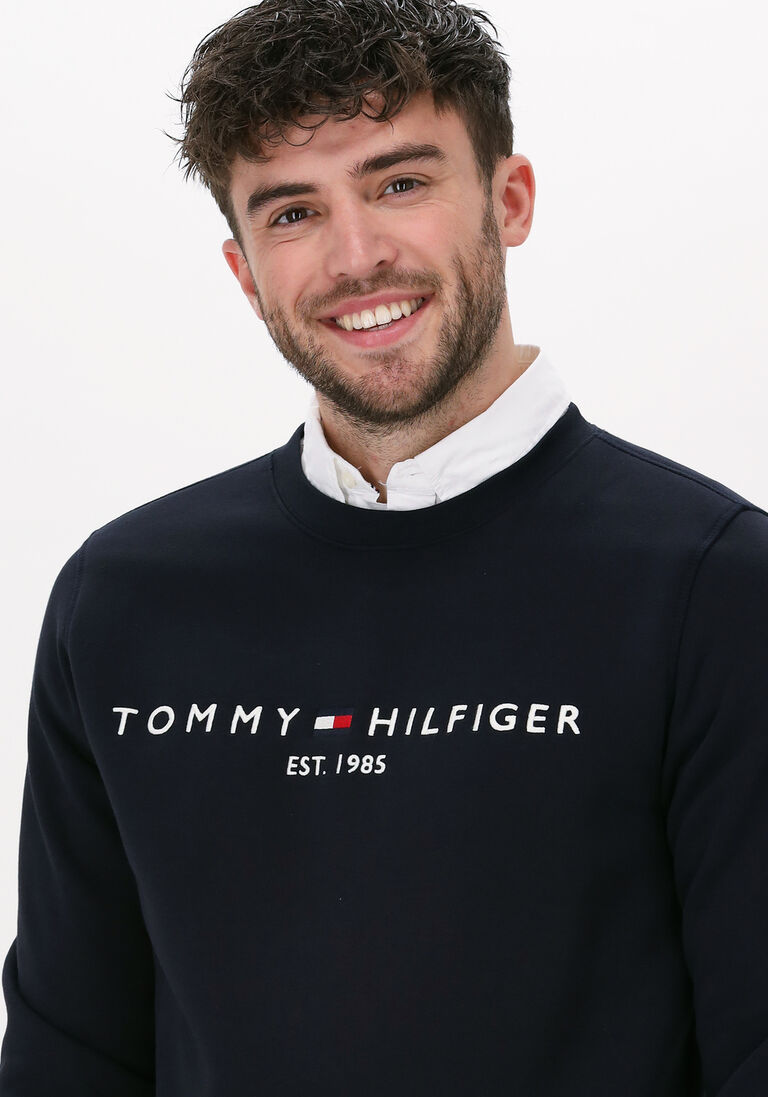 TOMMY HILFIGER blauwe tommy hilfiger sweater tommy logo sweatshirt
