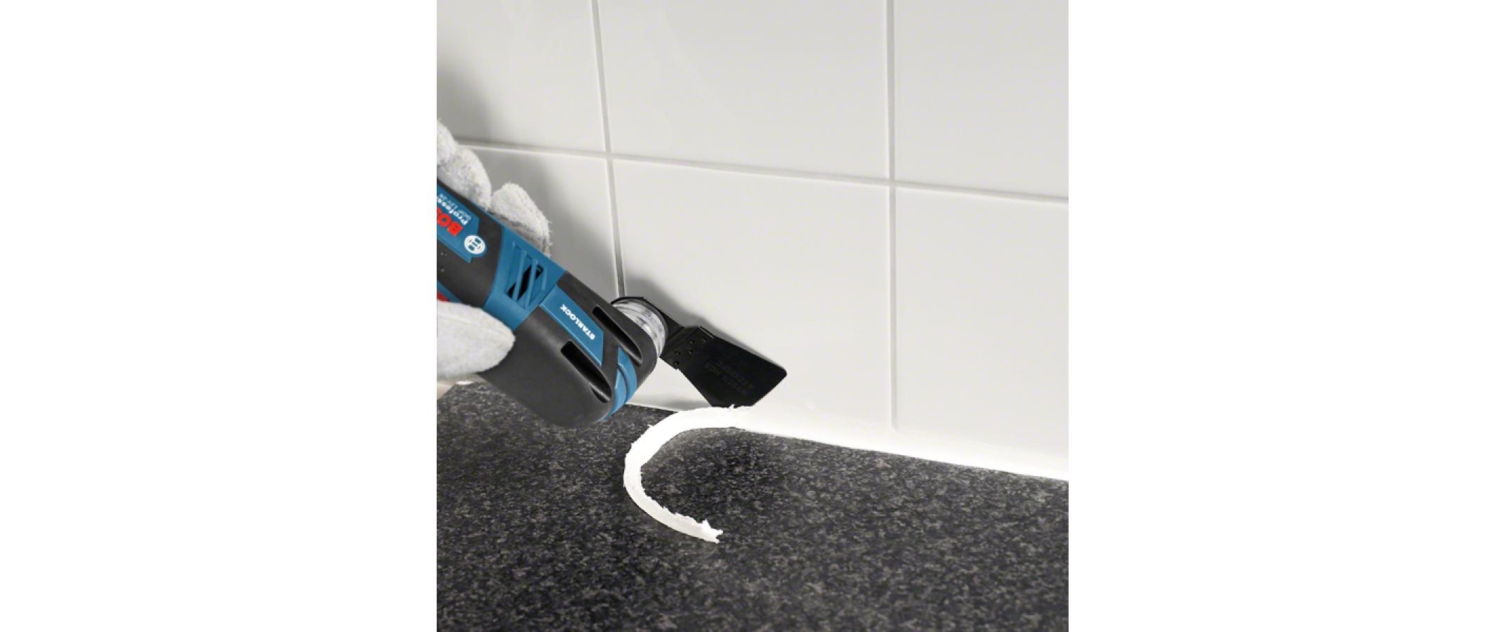 Bosch Professional Elektro-Multifunktionswerkzeug »GOP 12V28« Set,  Funktionen: Fräsen; Sägen; Schaben; Schleifen; Trennen