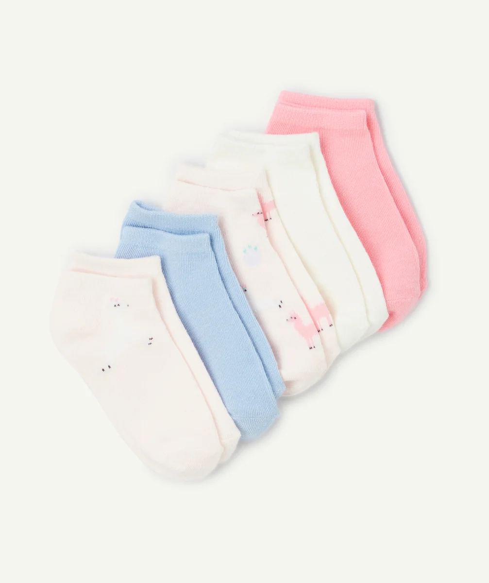 lot de 5 paires de socquettes fille thème animaux