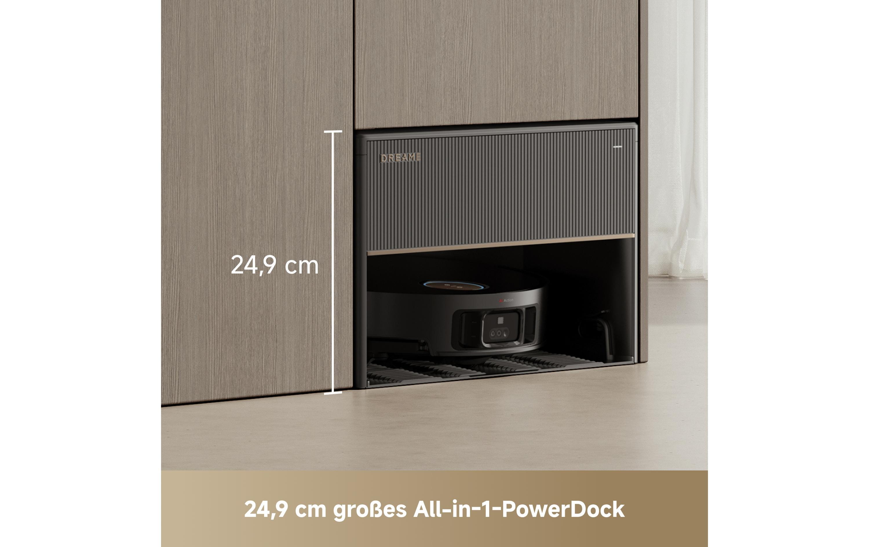 Saug- und Wischroboter X50 Master Schwarz<br>Roboter-Staubsauger und Mop mit automatischem Wasserauffüllen und Entleeren