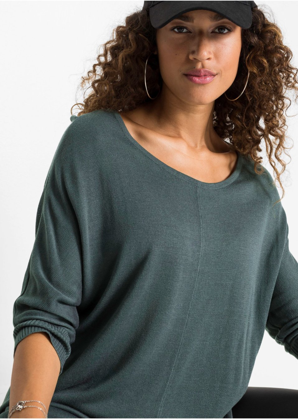 Pull en maille manches 3/4
