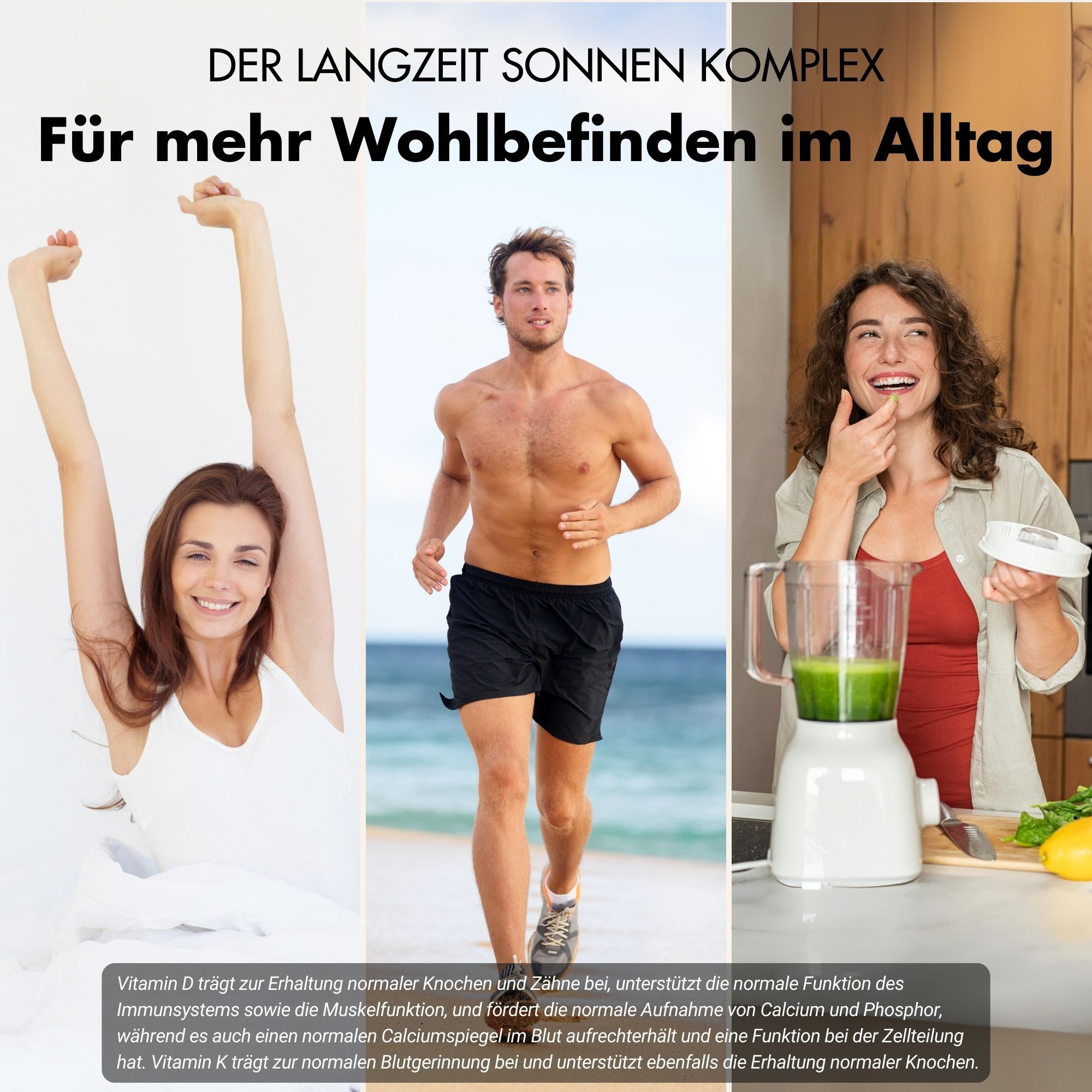 XTRA FUEL Vitamin D3 + K2 Kapseln - 20.000 I.E. + 200mcg MK-7 all-trans