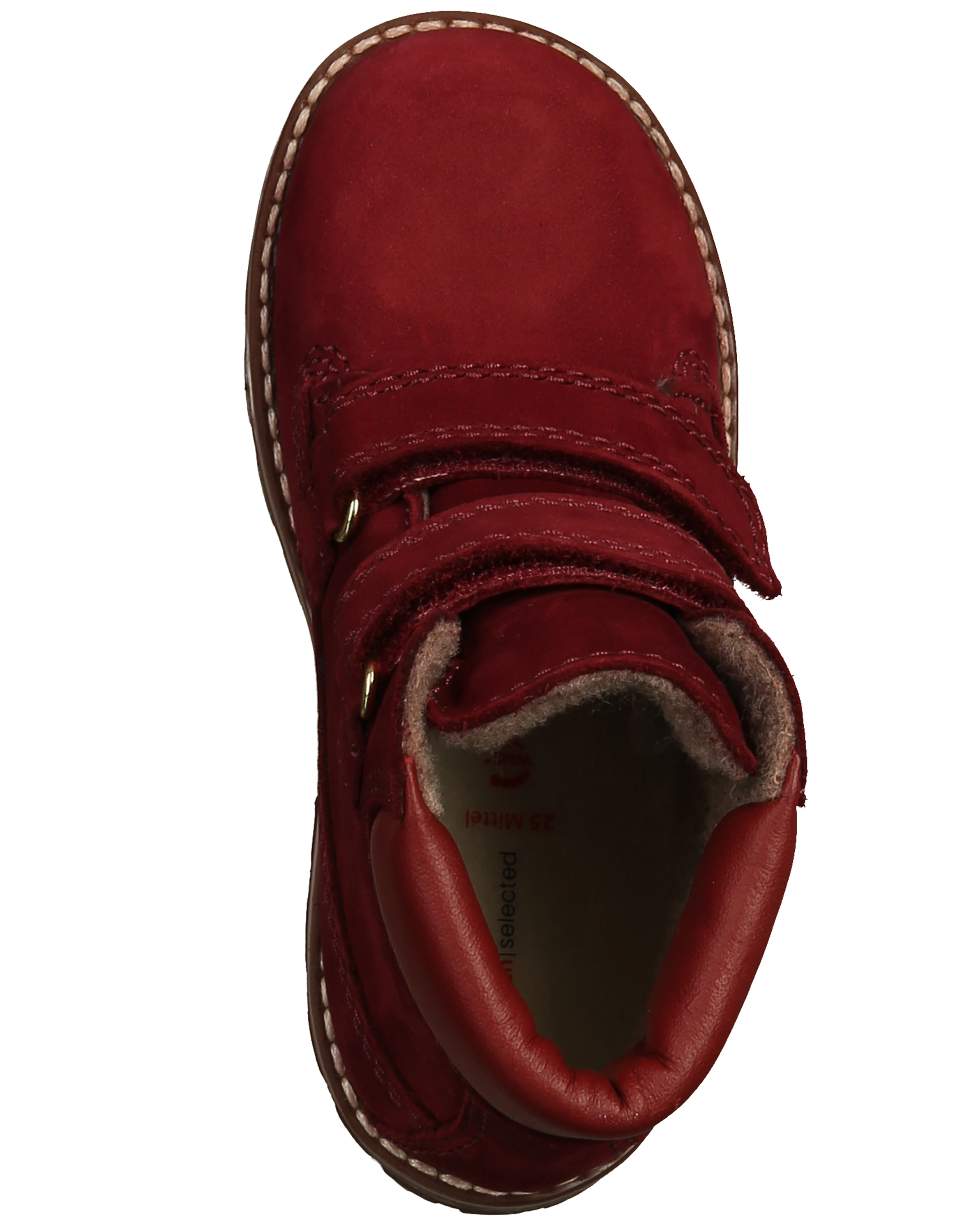 Leder-Klettstiefel BERG BOBO in burgundy/oriente