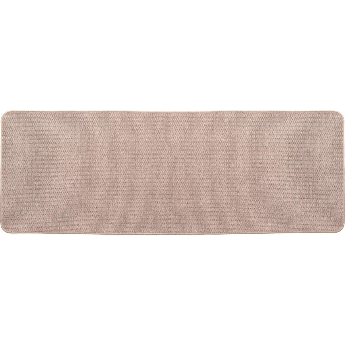 TAPIS HEXAGONE 45X120CM POLYESTER VELOURS BEIGE