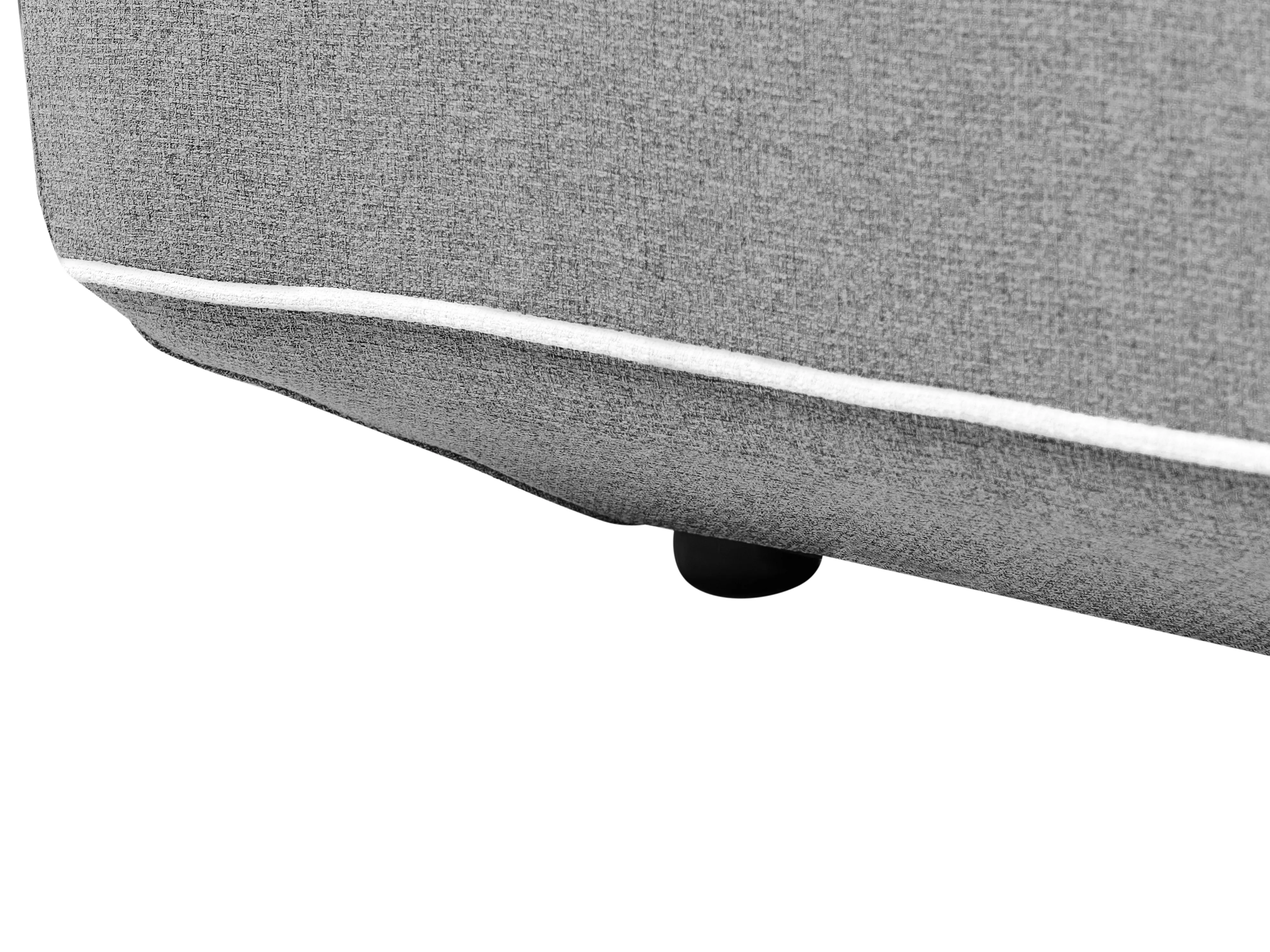 Chaise longue SEILLANS Stof Grijs