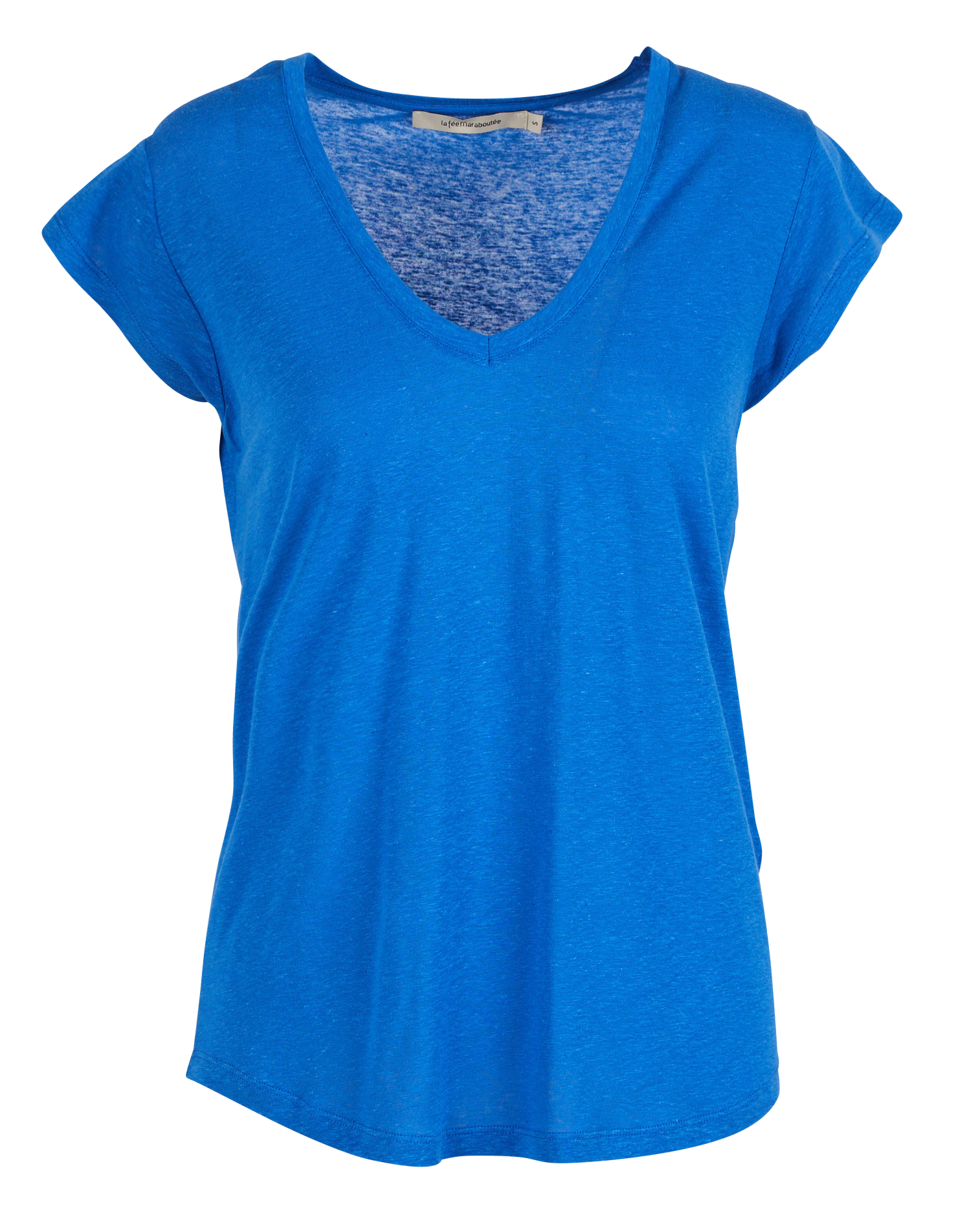 Tee-shirt droit manches courtes| Bleu