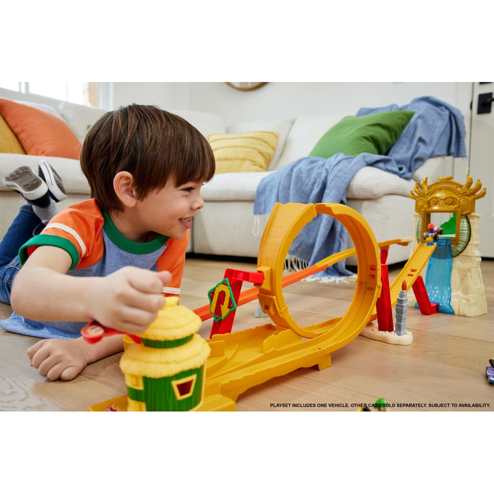 Hot Wheels Super Mario Movie Dschungelkönigreich Rennstrecken-Spielset