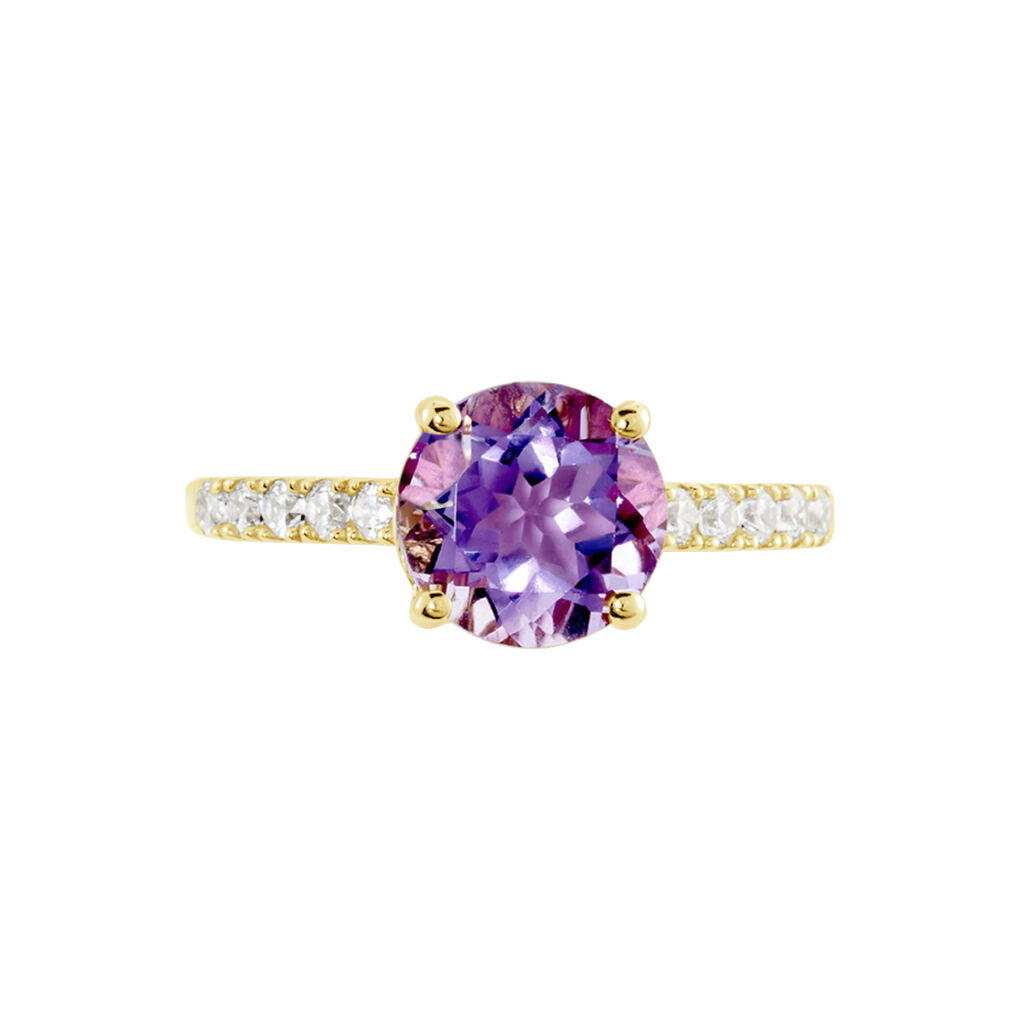 Bague Or Jaune Terese Améthyste