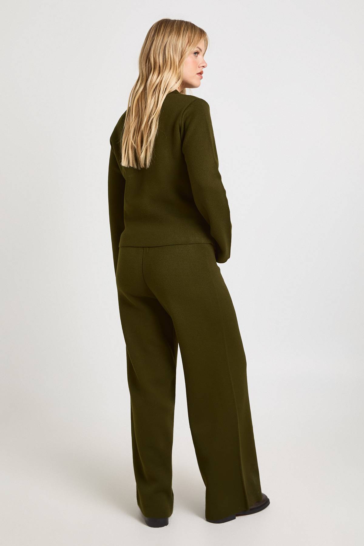 boohoo Ensemble Petite Haut Col Boutonné Et Pantalon Droit Coordonné