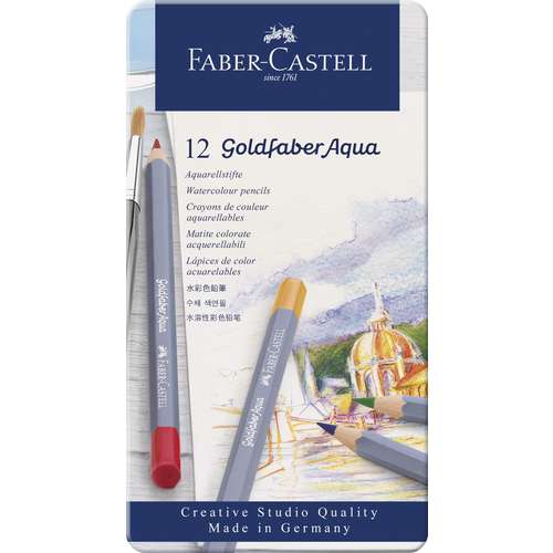 FABER-CASTELL Goldfaber Aqua, Aquarellstift im Metalletui